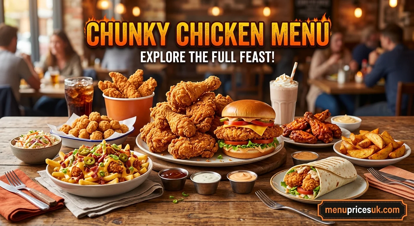 Chunky Chicken Menu