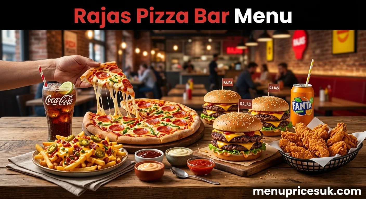 Rajas Pizza Bar Menu