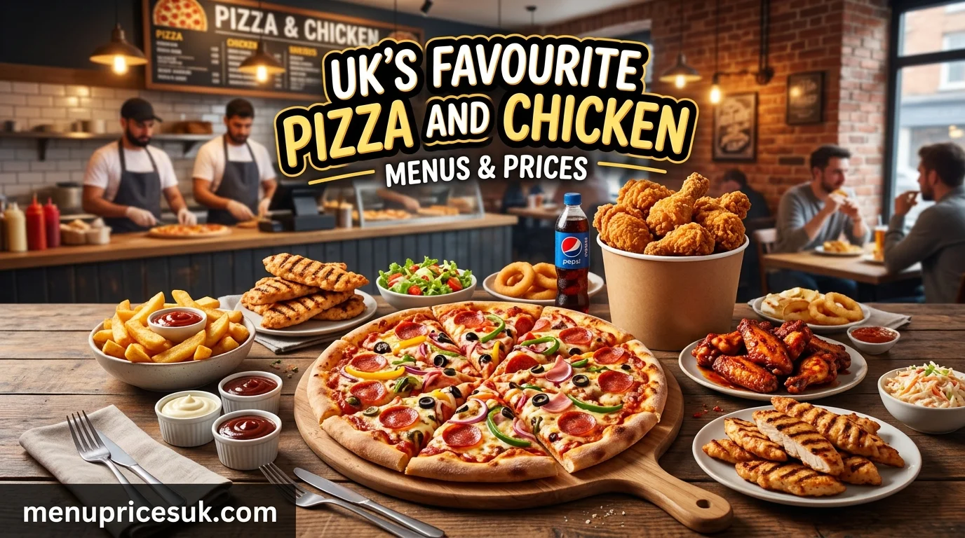 UK Favourite Pizza And Chicken Menu