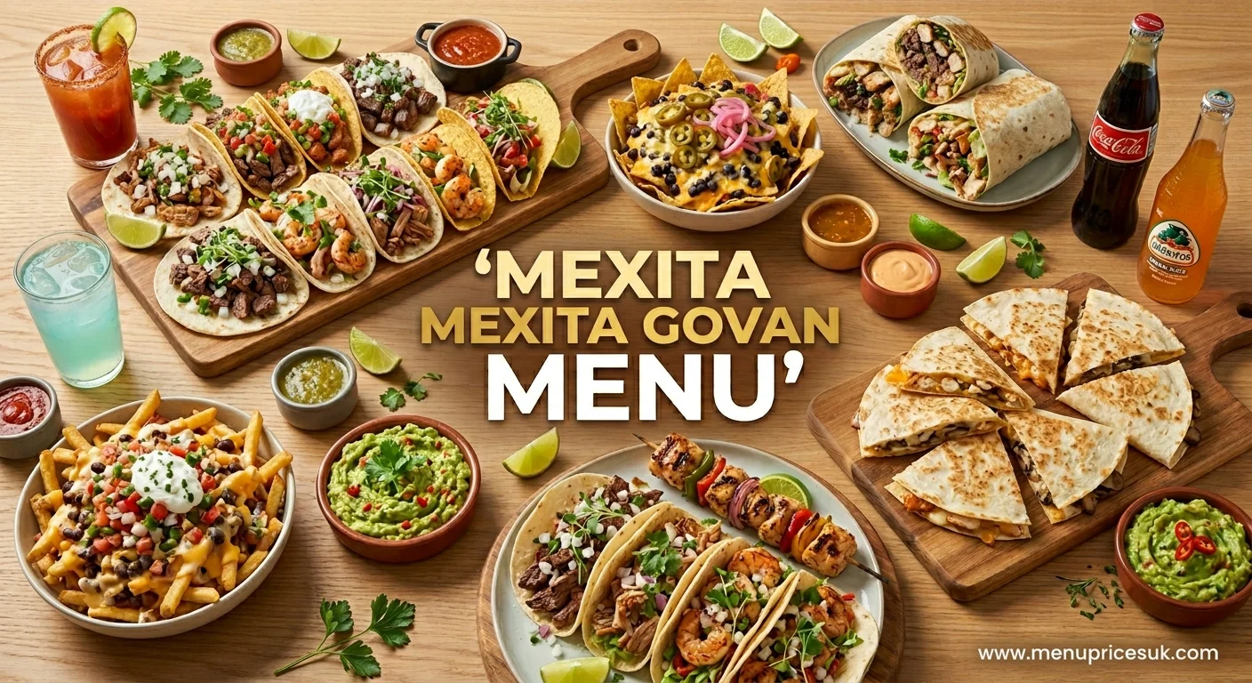 Mexita Govan Menu