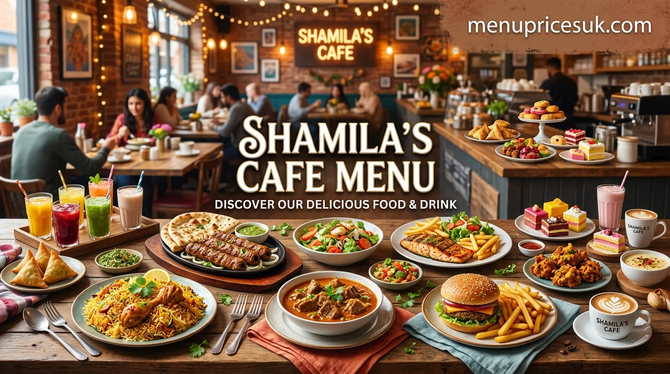 Shamilas Cafe Menu
