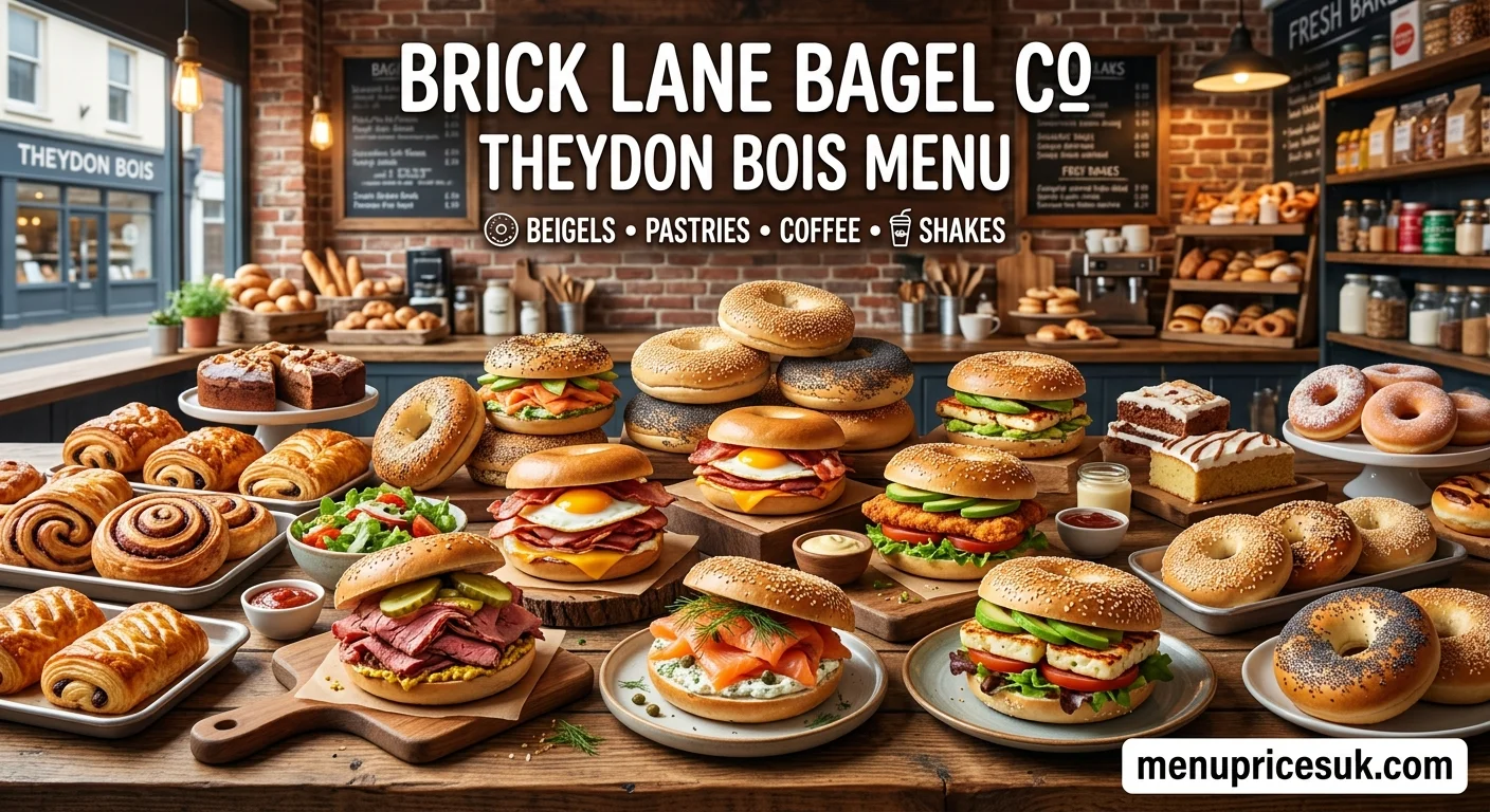 Brick Lane Bagel Co Theydon Bois Menu