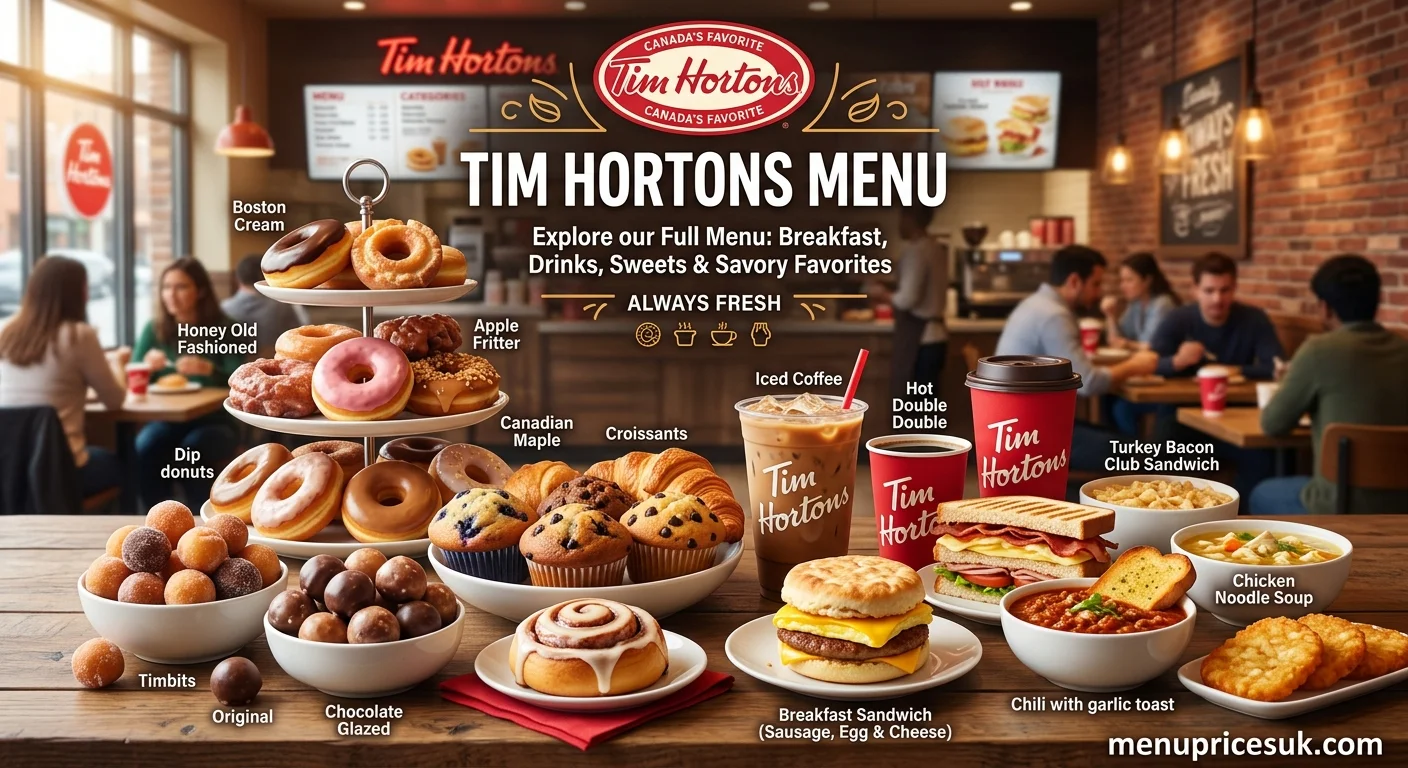Tim Hortons Menu
