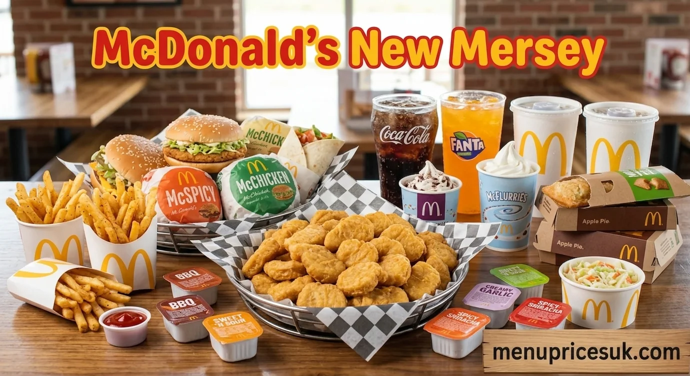 McDonalds New Mersey Retail Park Liverpool Menu List