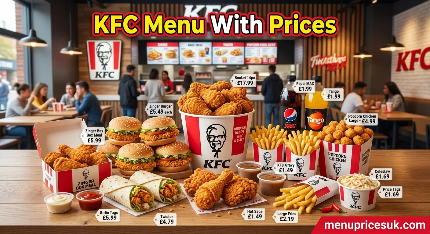 KFC Menu With Prices