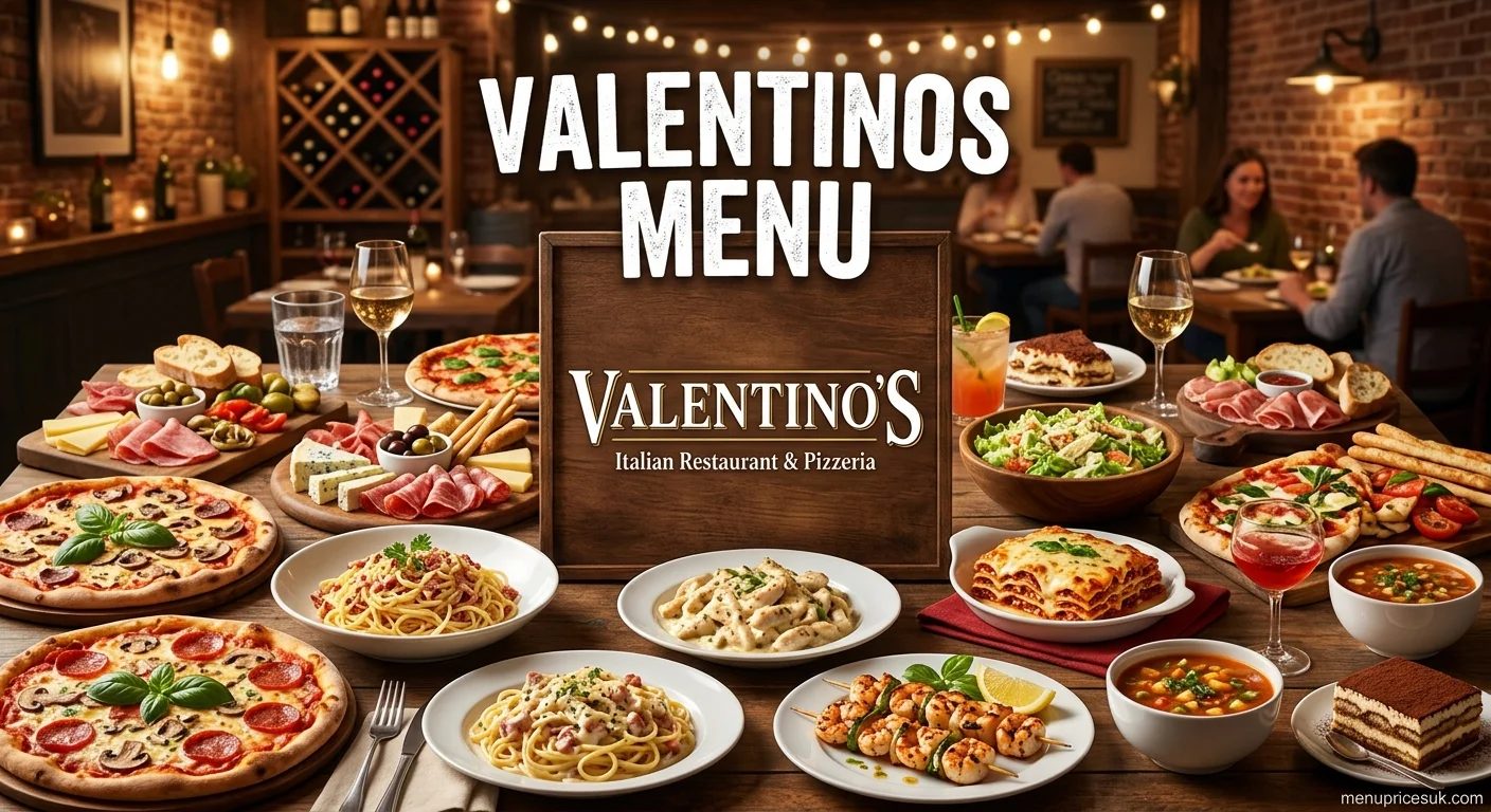 Valentinos Menu