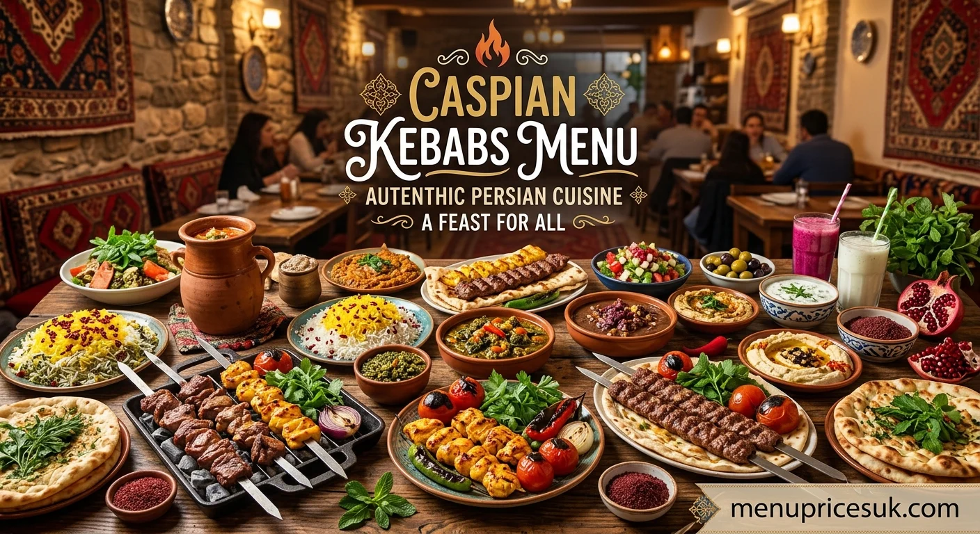 Caspian Kebabs Menu